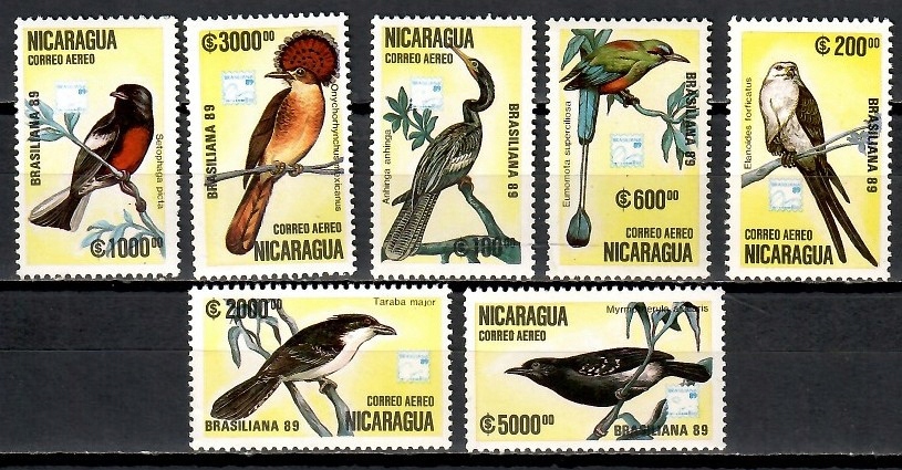Nikaragua 1989 Mi 2943-2949 Czyste **