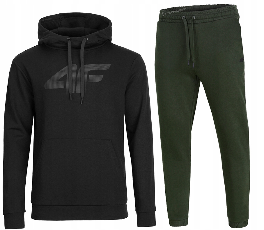 4F Męski Dres Bawełna Komplet Bluza Spodnie L