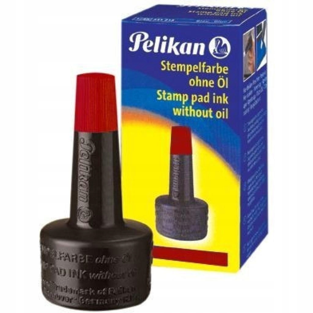 TUSZ DO PIECZĄTEK PELIKAN 28 ML, CZERWONY