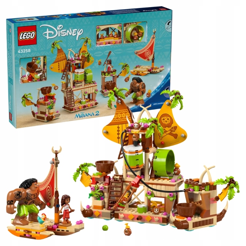 Lego Disney Barka Kakamorů Sada Kostek Stavebnice Vaiana Moana 572 Dílků