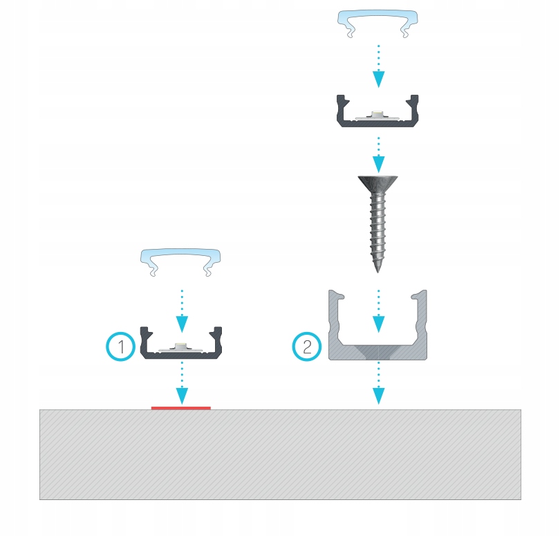 UCHWYT MONTAŻOWY DO PROFILU LED TYPU D LUMINES Kod producenta UCHWYT MONTAŻOWY DO PROFILU LED TYPU D