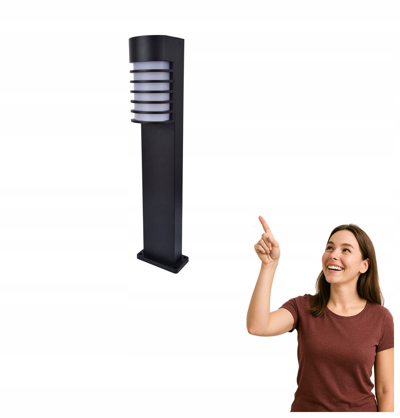 Záhradná stĺpiková lampa Fulton Lutec