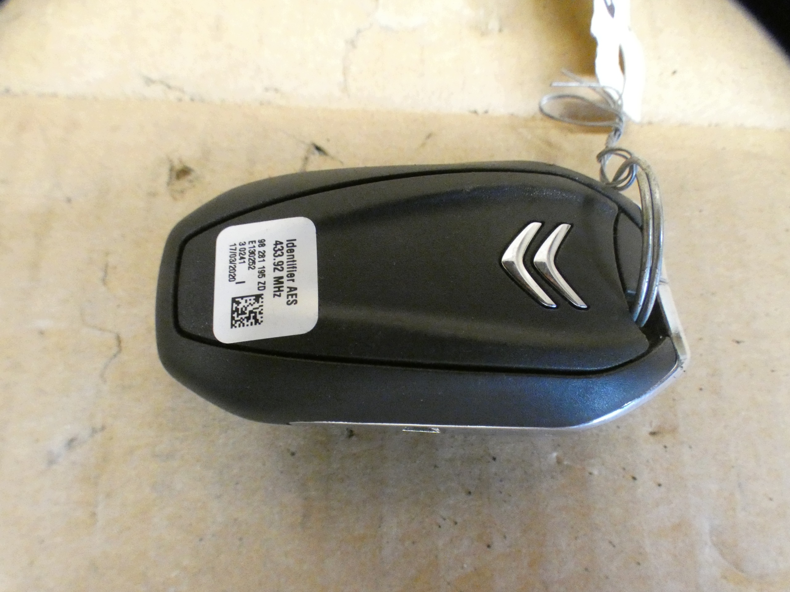 key PILOT CITROEN C3 C5 98281195ZD
