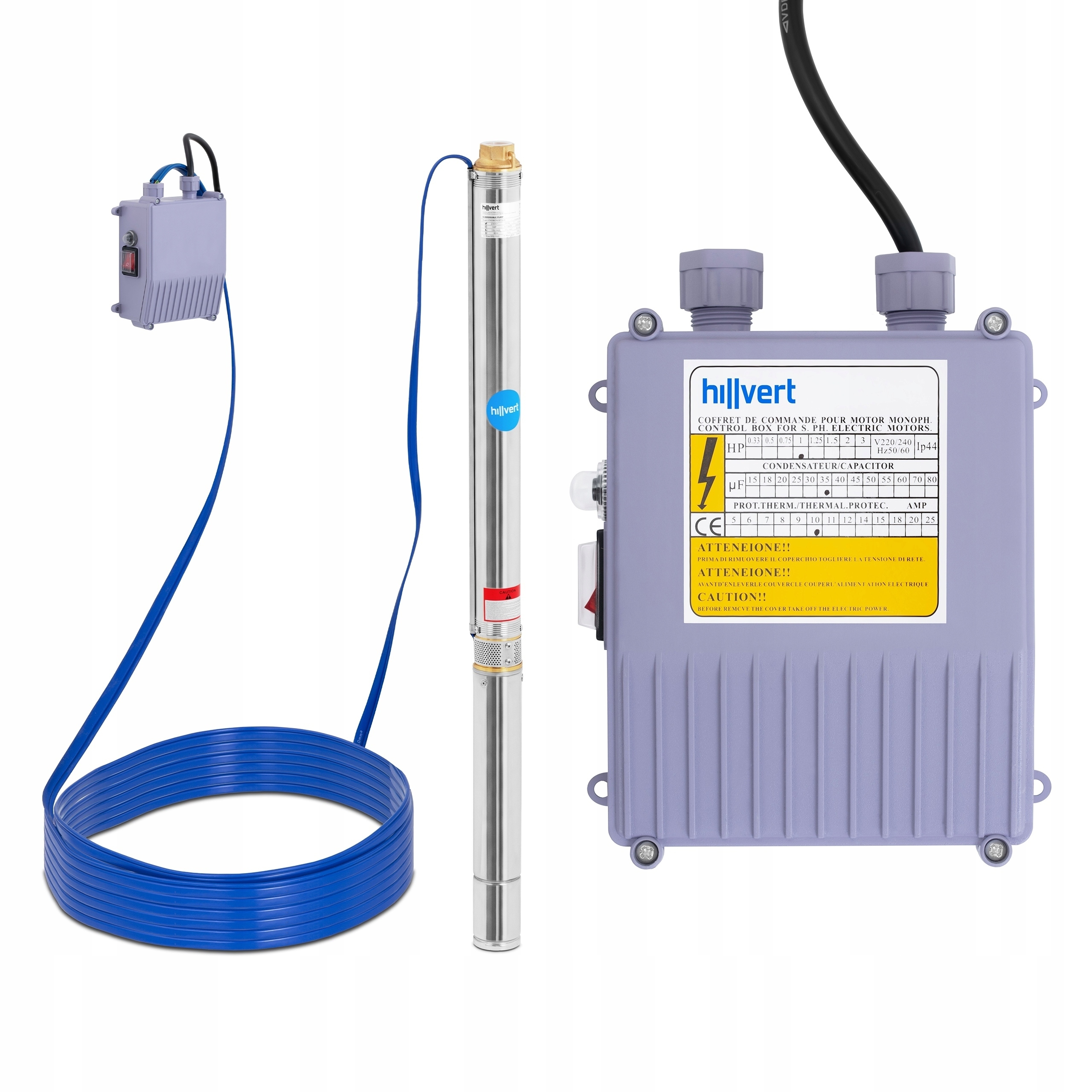 Ponorná Pumpa do studne 750 W 85 m Hillvert