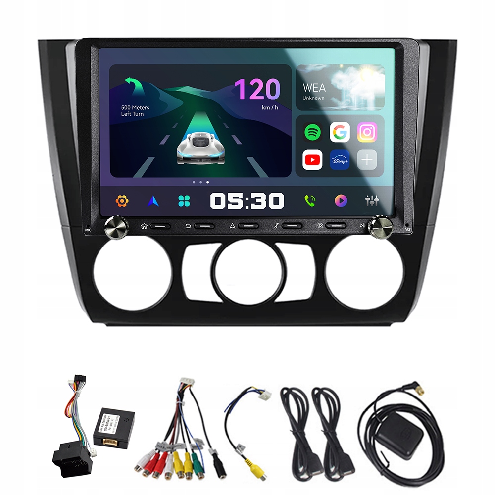 2Din Android 13 autorádio pro Bmw řady 1 E81 E82 E87 E88 Mt 2G 32G Carplay