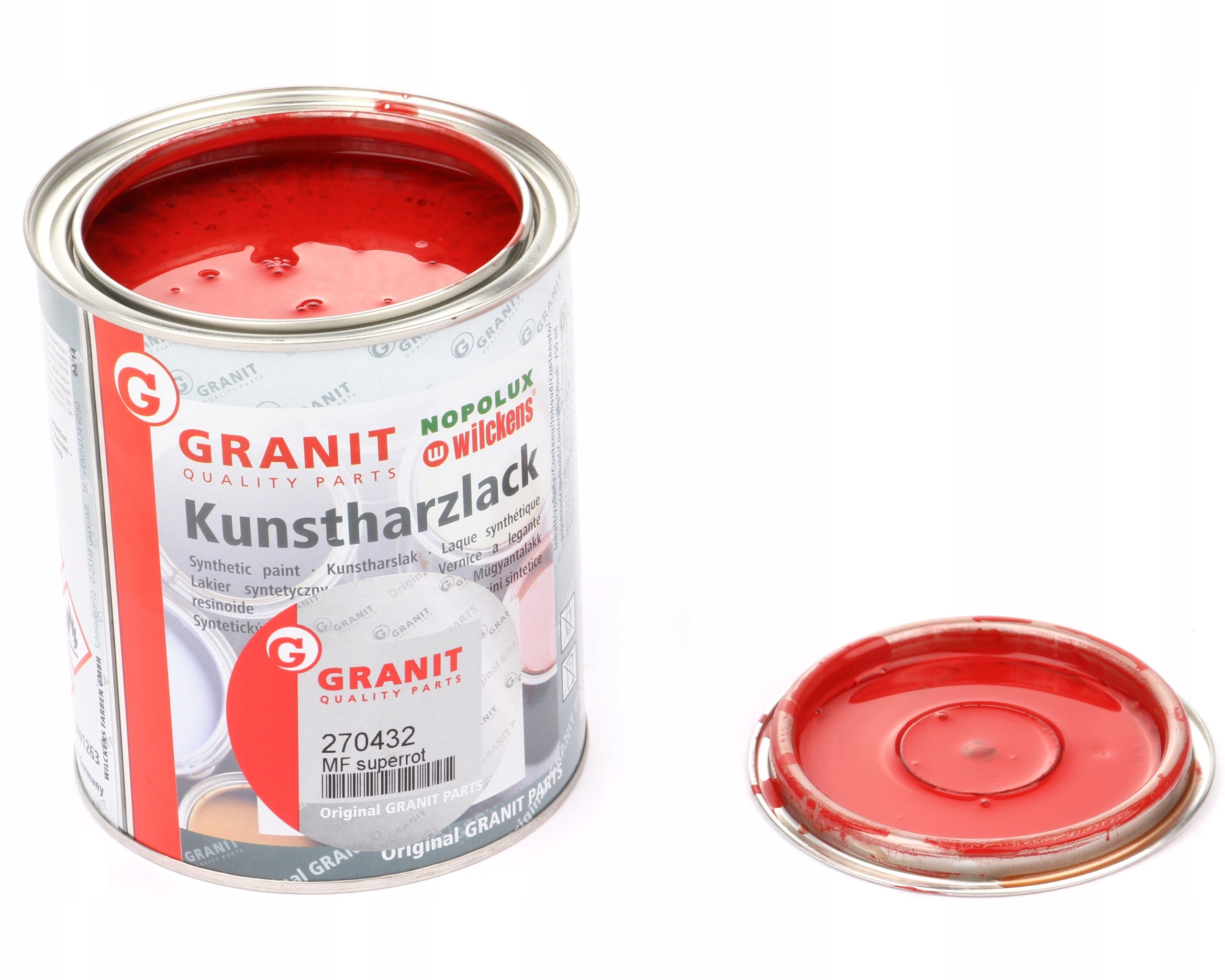 lak, barva strojů RAL3000 2,5l Wilckens Granit