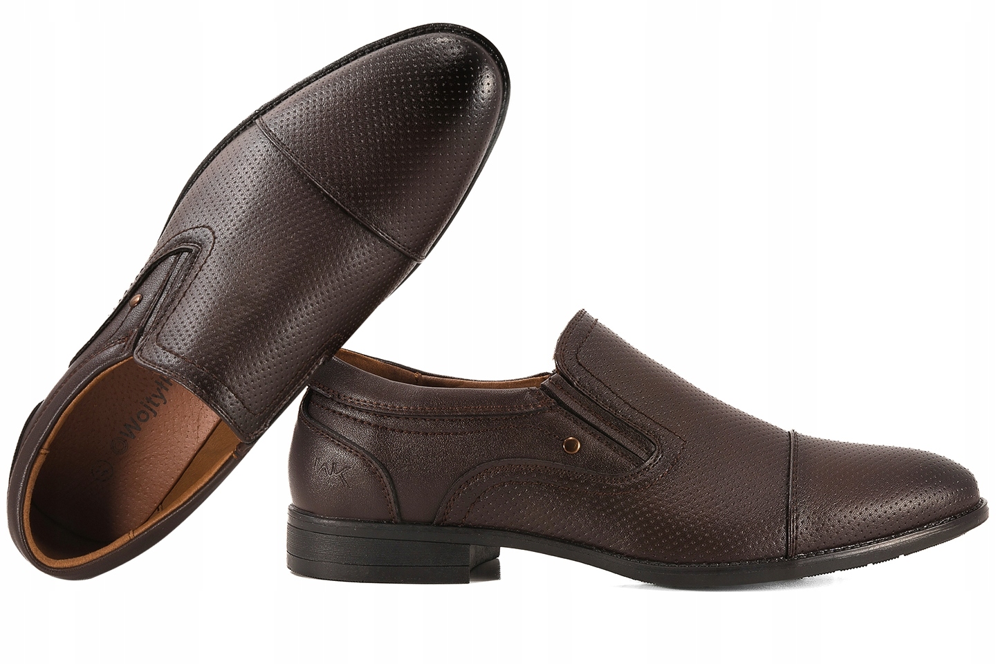 Wojtyłko 9W25103V Polobotky Návštěvní Mokasíny Příležitostné hnědá 45 Hnědá