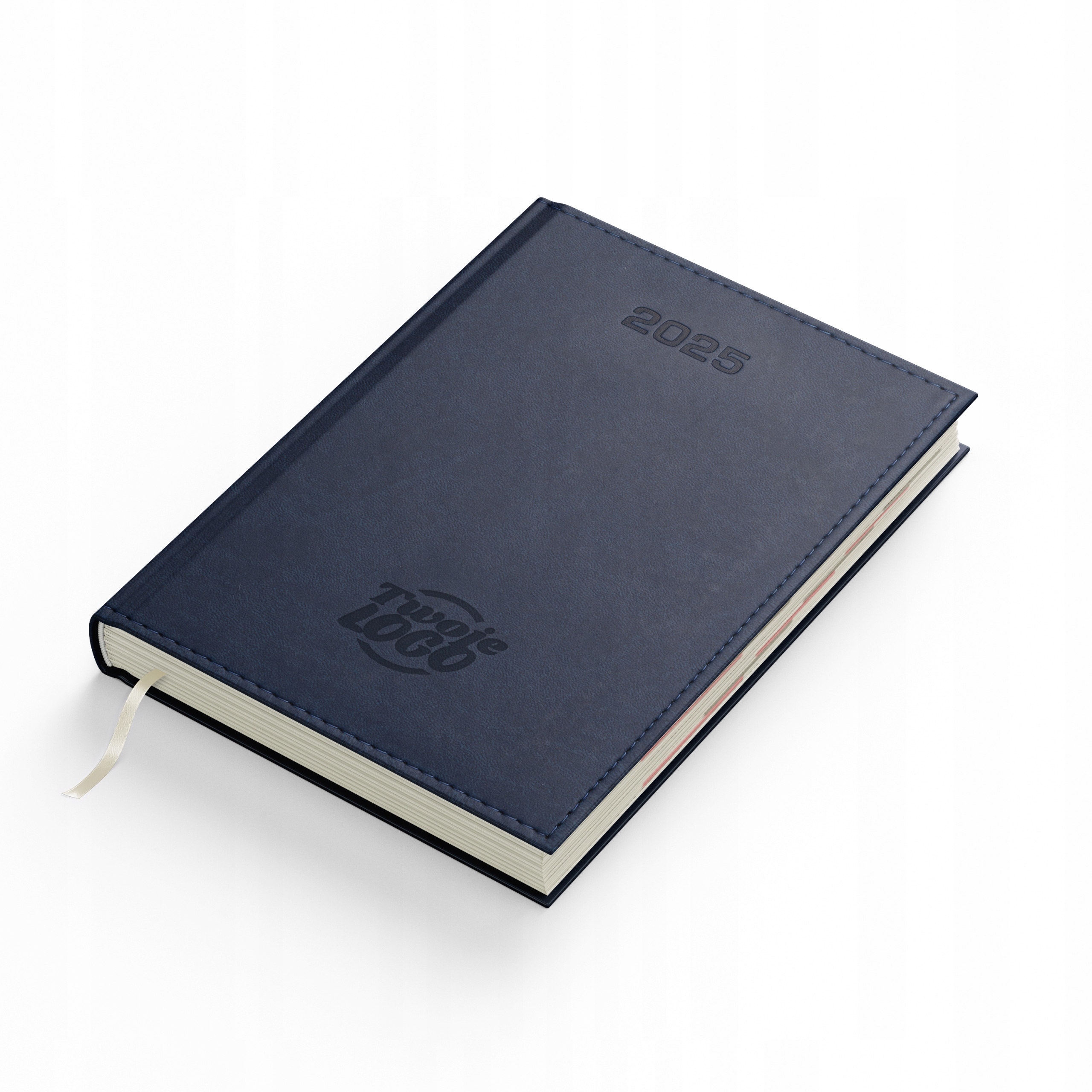 KALENDARZ Z LOGO KALENDARZ KSIĄŻKOWY 2025 Z GRAWEREM DZIENNY DLA FIRM A5 Rozmiar A5