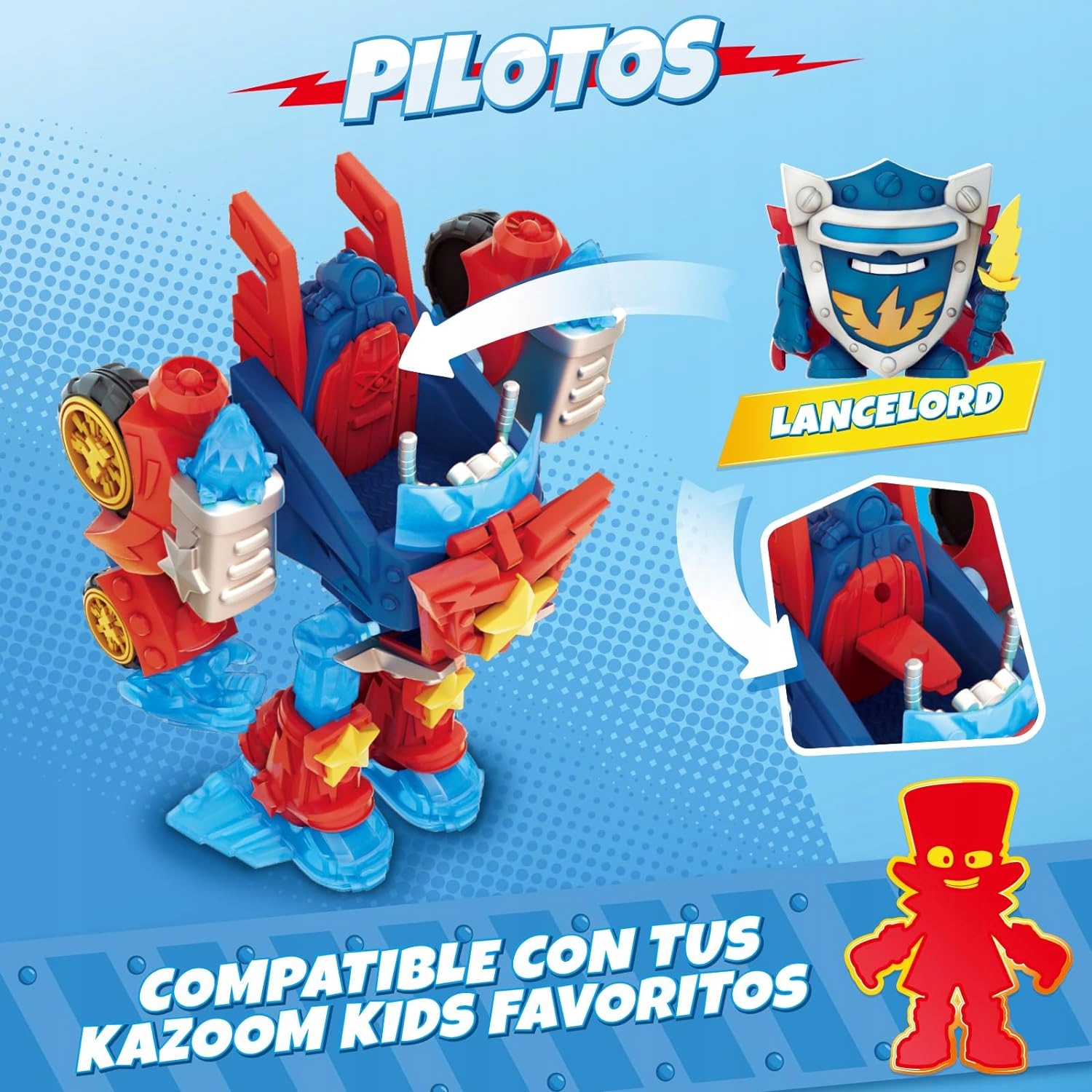 SUPERTHINGS Turbo Warrior Power robot Transformer Zings Things Figurka Tematyka, motyw super zings, super things, superzings  pow postion steely clack kid kazoom tim pocket flamspark bad prize vs