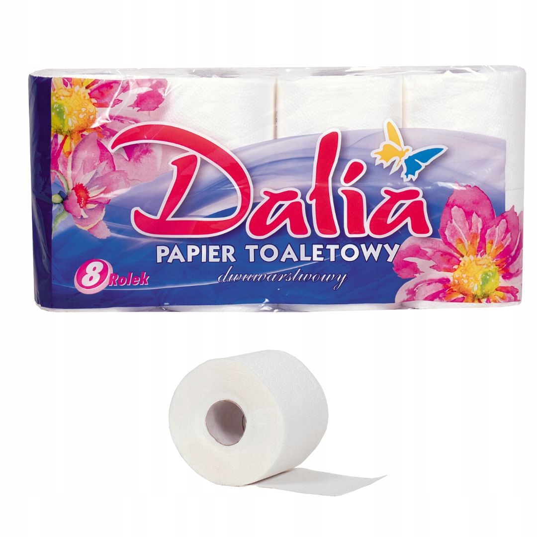 Papier toaletowy DALIA biały AŻ 14 op. x 8 rolek EAN 5907354000258