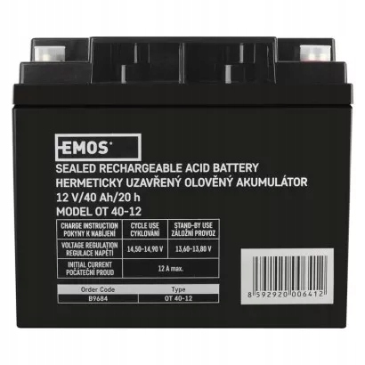Agm Batéria 12V 40Ah M6