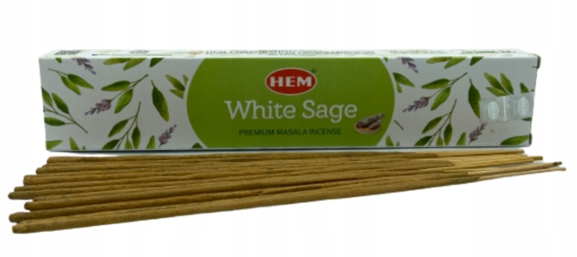 

Kadzidełka premium masala Hem Biała Szałwia 15g