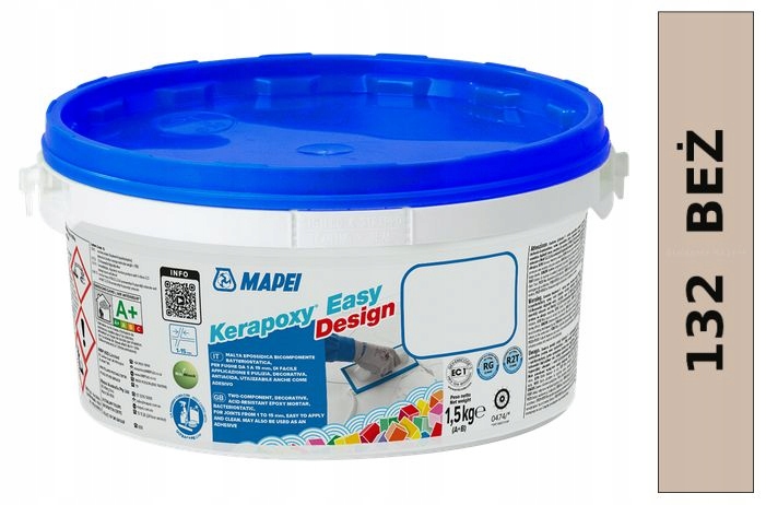 Mapei Fuga dekoracyjna Kerapoxy Easy Design 132 Beige 2000 Beż Pył 1,5kg