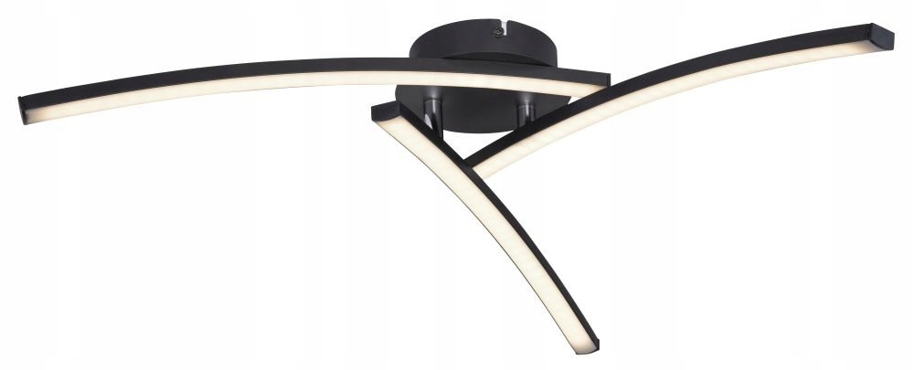 Čierna stropná lampa s lištou stropné svietidlo Tansy I Globo