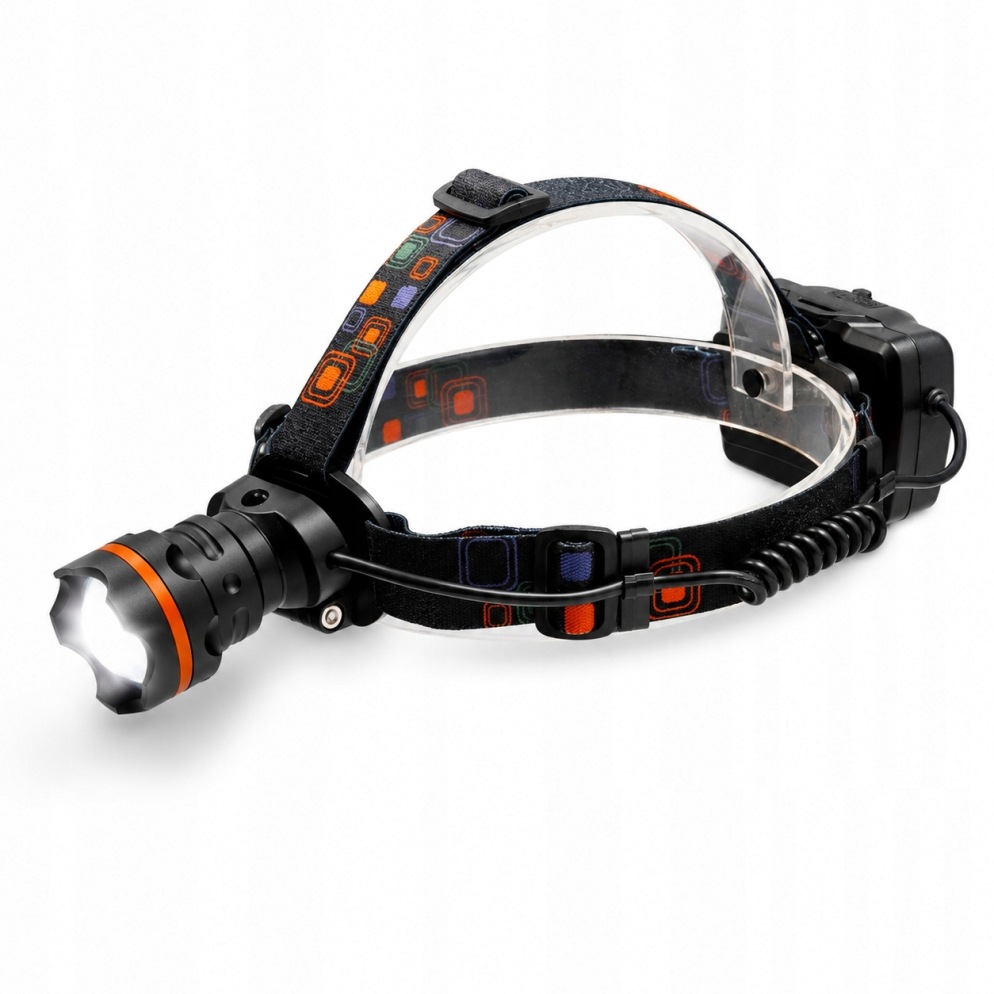 Latarka czołowa Tiross TS-1199 Led XHP50 800 lm powerbank zoom
