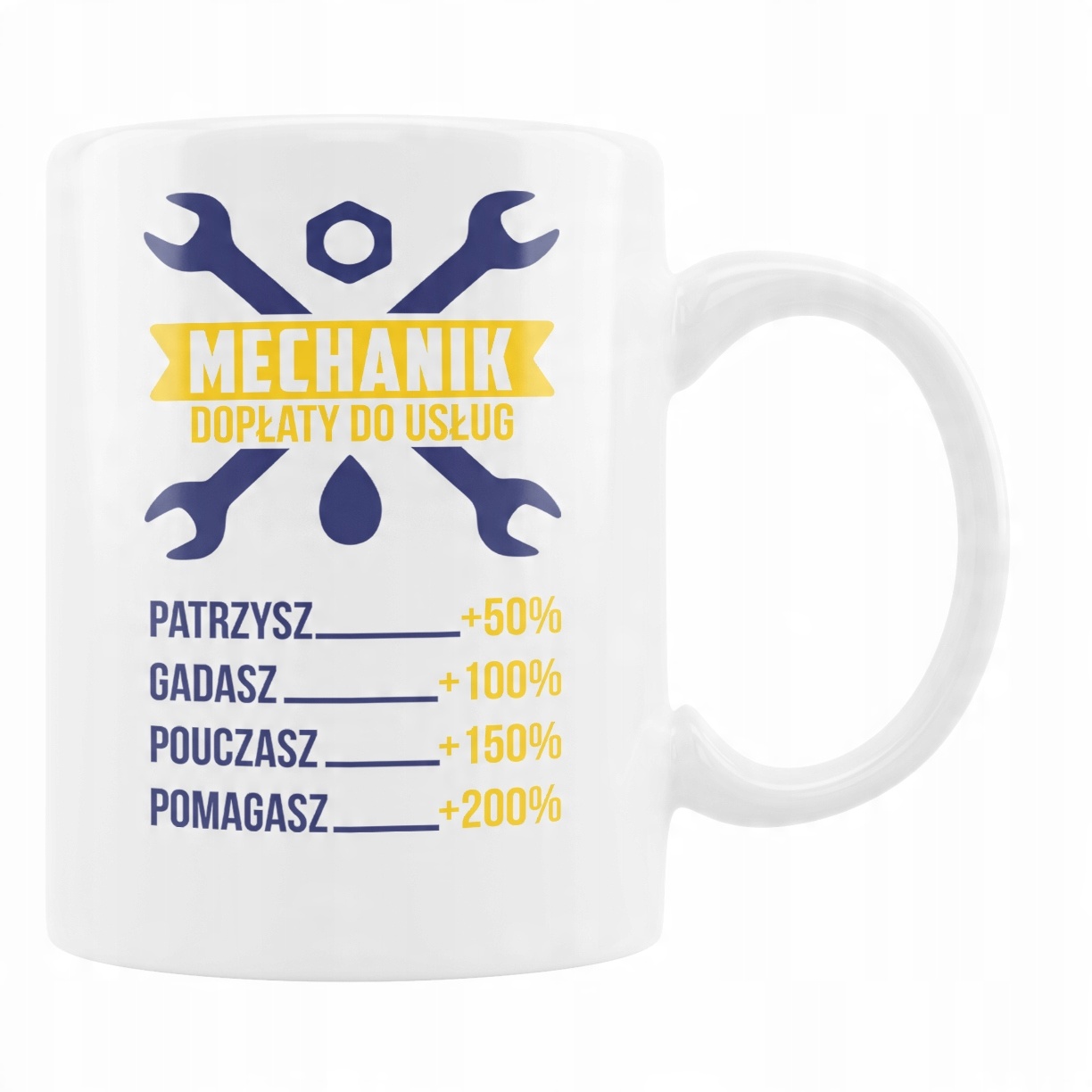 

Kubek Śmieszny Prezent Mechanika Mechanik Dopłata