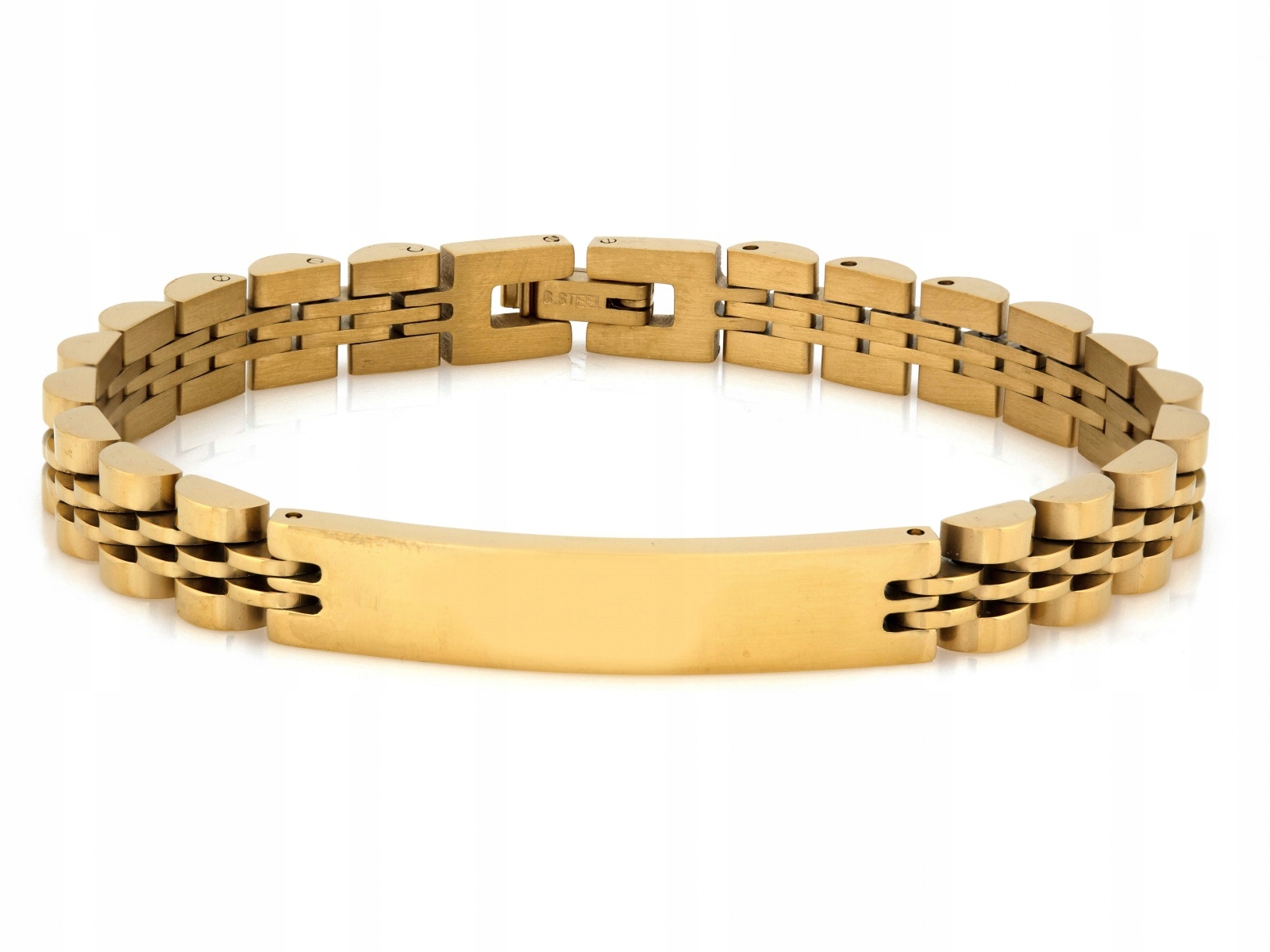 Pánský Ocelový Náramek pozlacený, velikost 21
