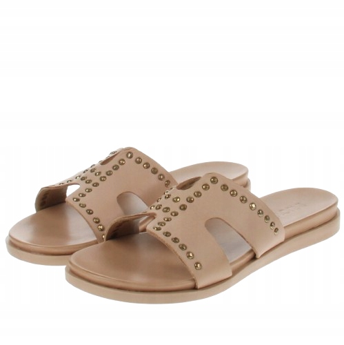 Dámské béžové kožené Nazouváky Inuovo , velikost 36/3S7