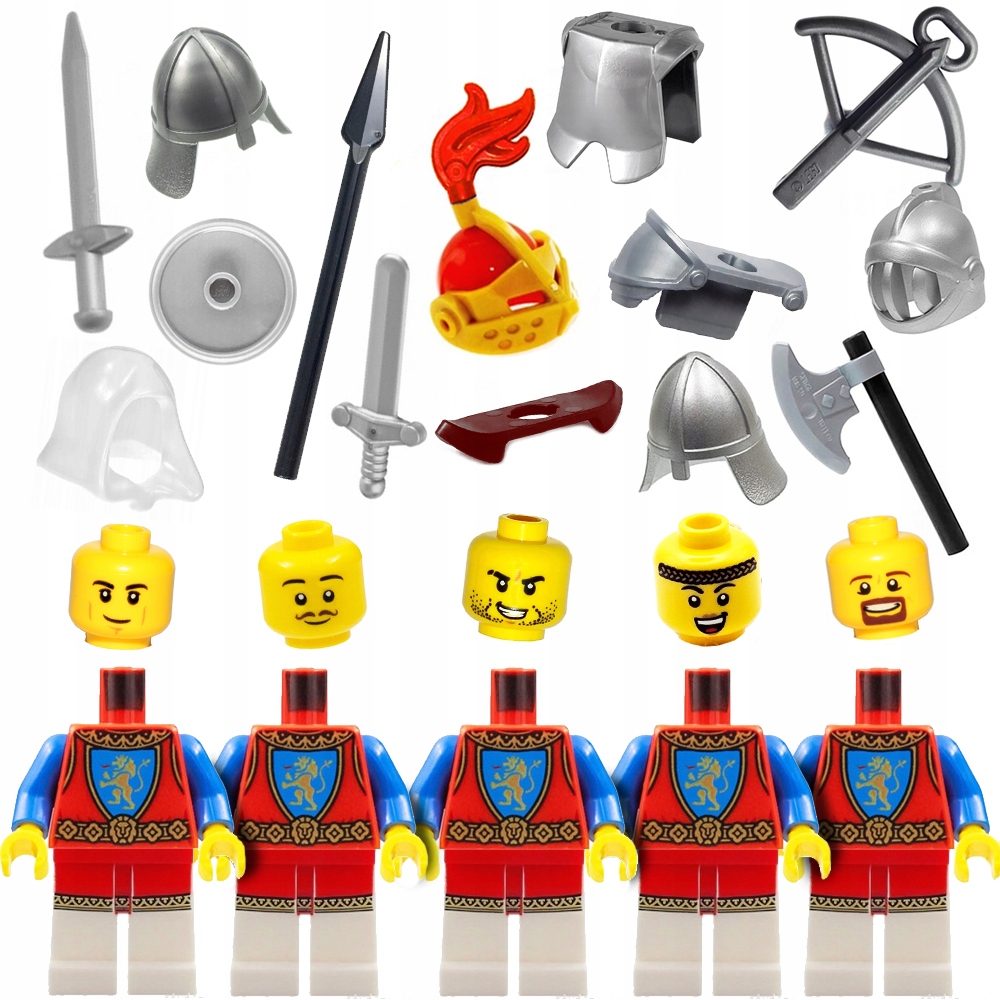 Lego Castle Zestaw rycerzy Herbu Lwa, 5 figurek