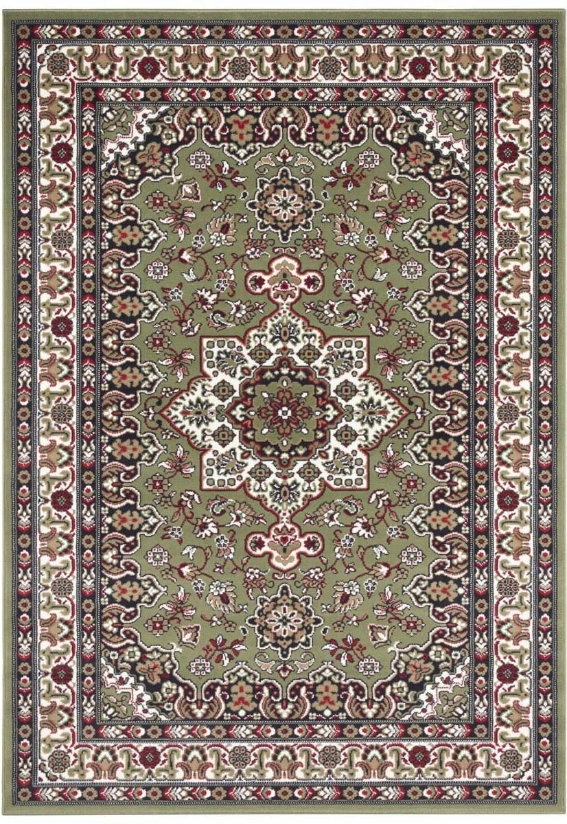 Klasický zelený koberec do obývacího pokoje 80 x 150 cm