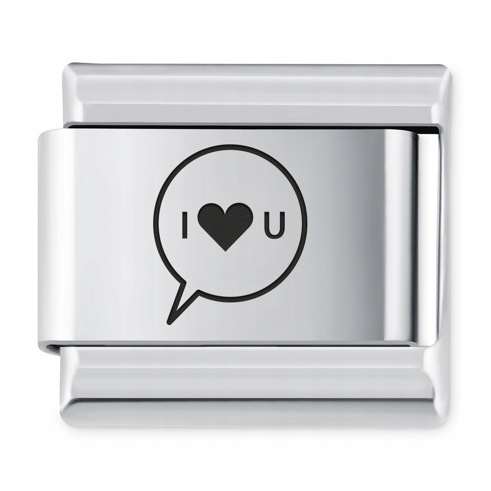 

Italian Charms Symbole Miłosne Serce Grawer
