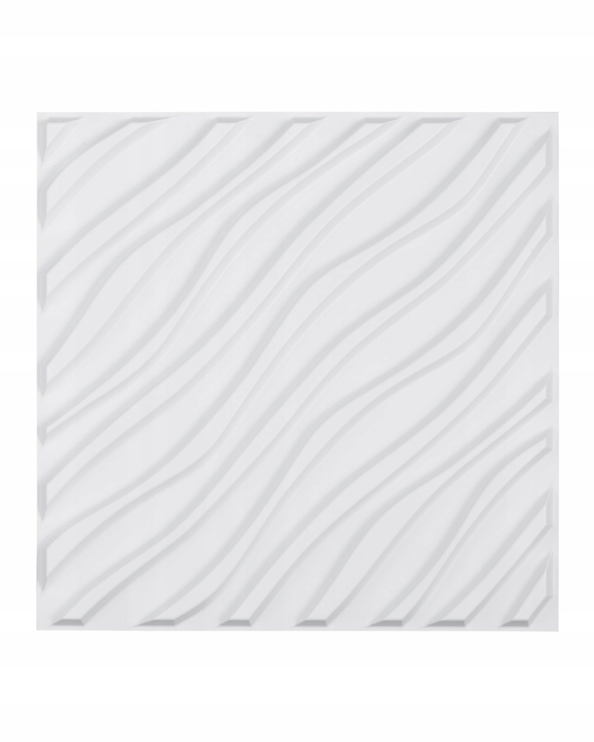 3D nástěnné panely Bílé vlny 2.97 m²
