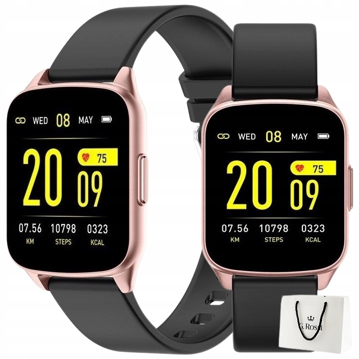 

Zegarek Smartwatch G. Rossi Ciśnienie Puls +grawer