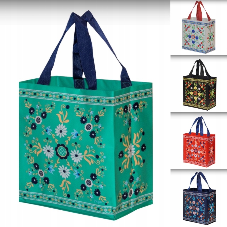 TORBA ZAKUPOWA MAŁA 10 L FRASPO FOLKLOR BIAŁA Kod producenta KIT KAT