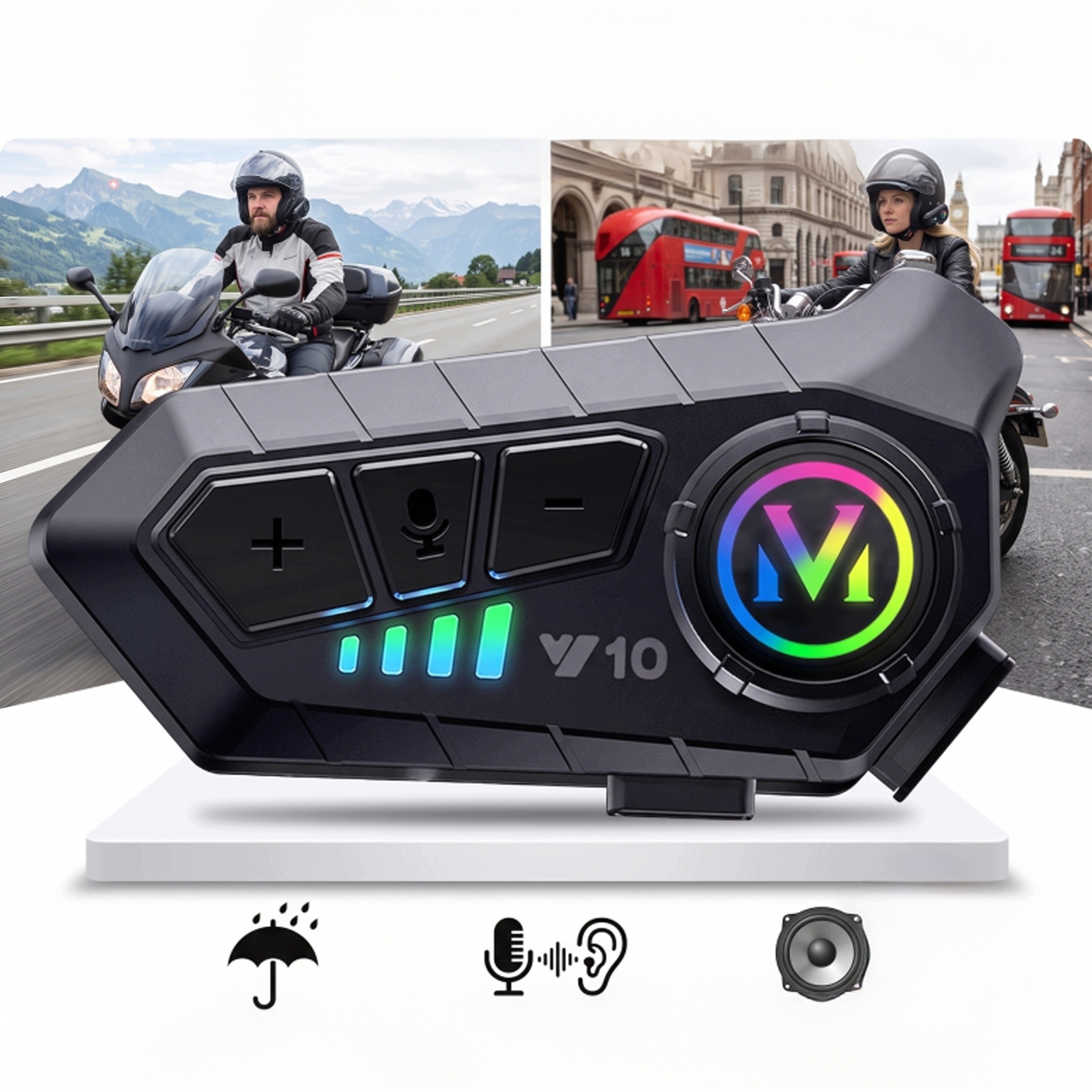 Interkom Motocyklowy Bluetooth
