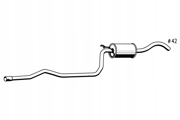 STARLINE TLUMIK TL SRODKOWY FORD FIESTA 91-92 1.3I KAT