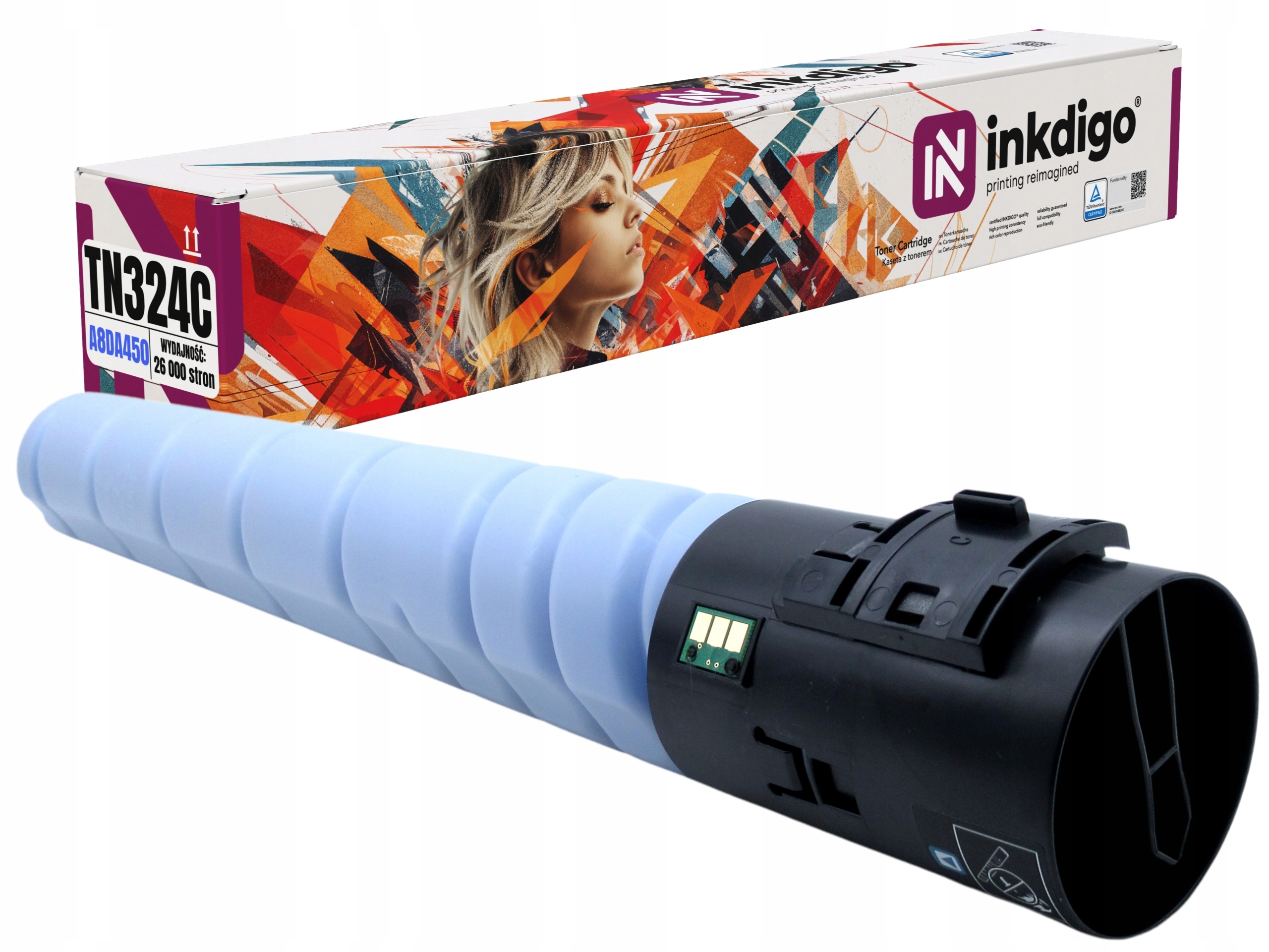 Toner TN324C Azurový Minolta Bizhub C258 C308 C368