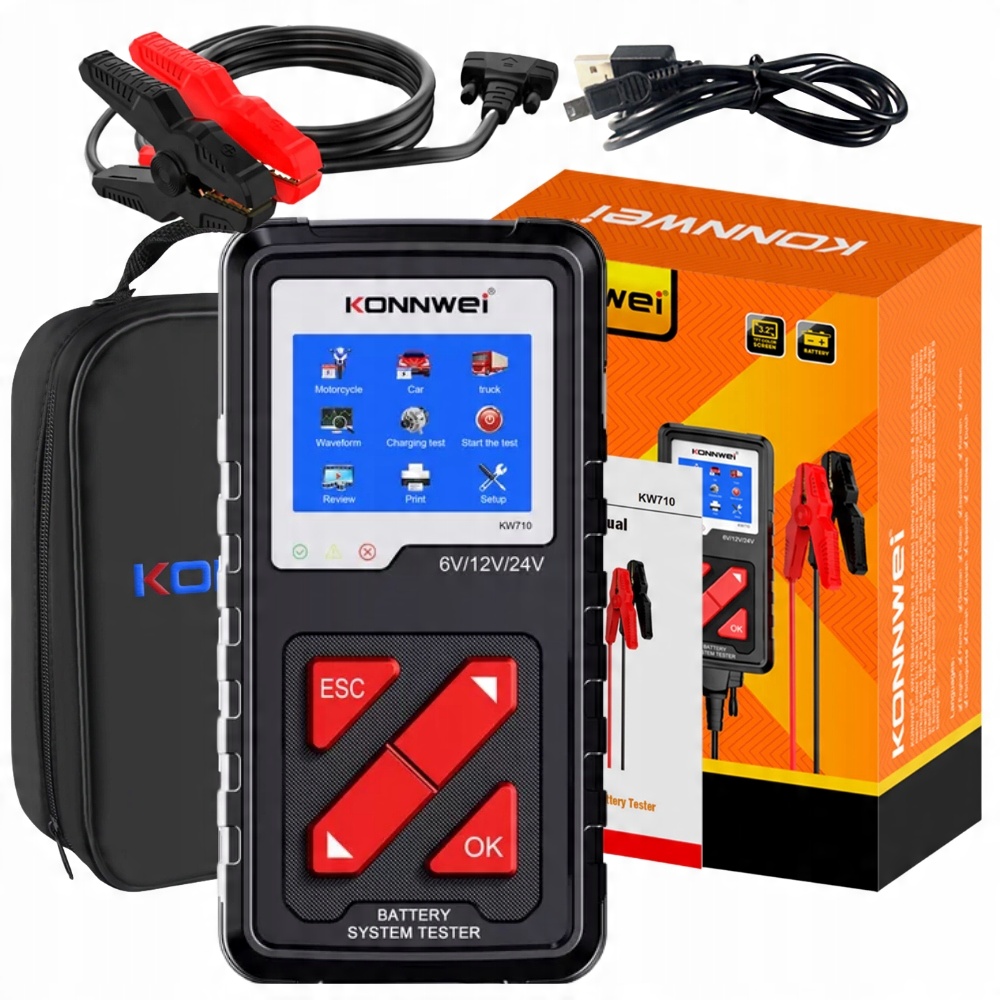 

Tester akumulatora Konnwei KW710 6V 12V 36V