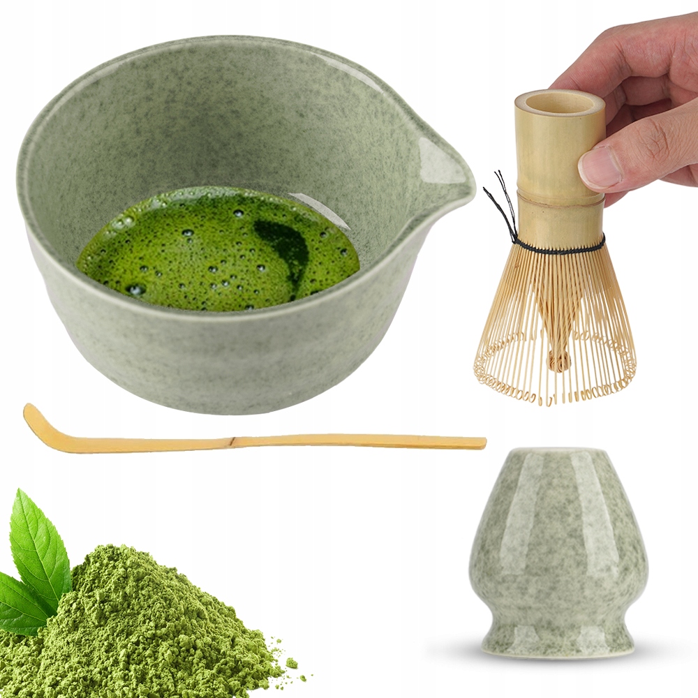 Levně Dárková Sada bambusového čaje Matchy, 4 Ks