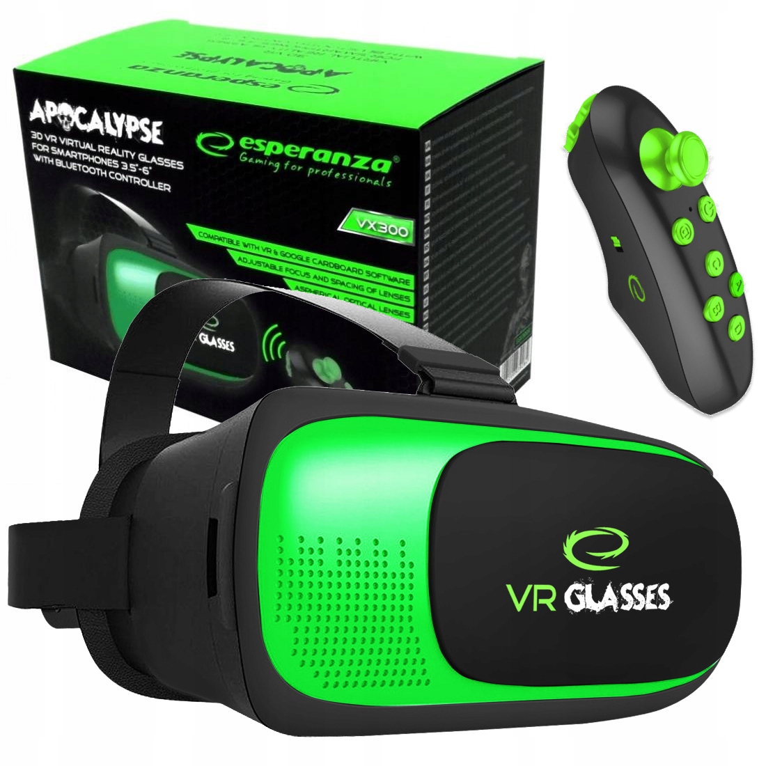 

Okulary Gogle Vr 3D Z Pilotem Bluetooth Esperanza