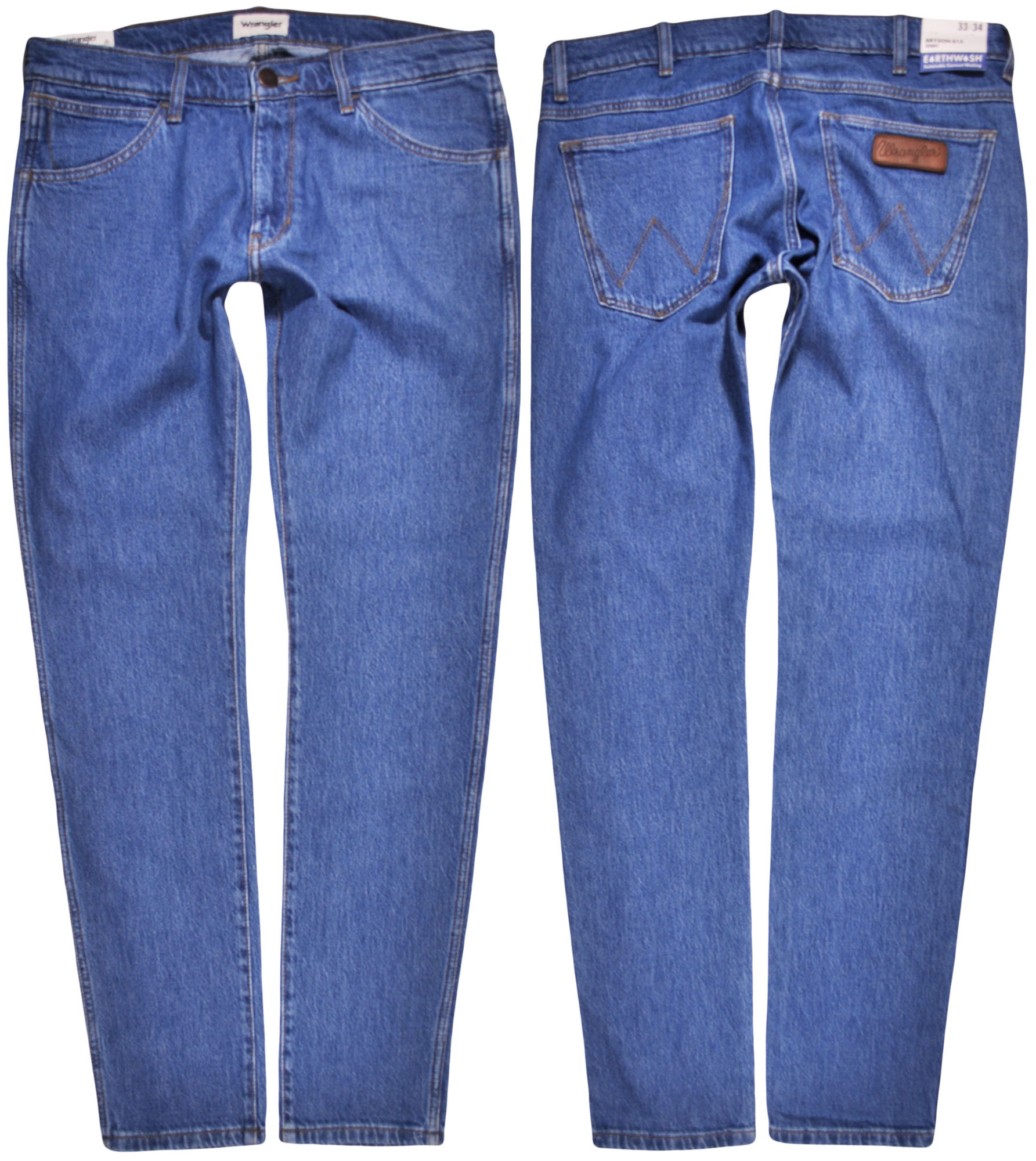 Wrangler kalhoty Skinny blue Regular jeans Bryson W32 L34