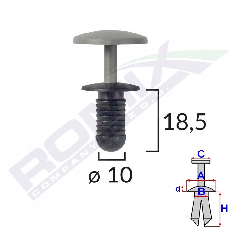 

Kołek rozporowy uniwersalny 10mm szary x10szt