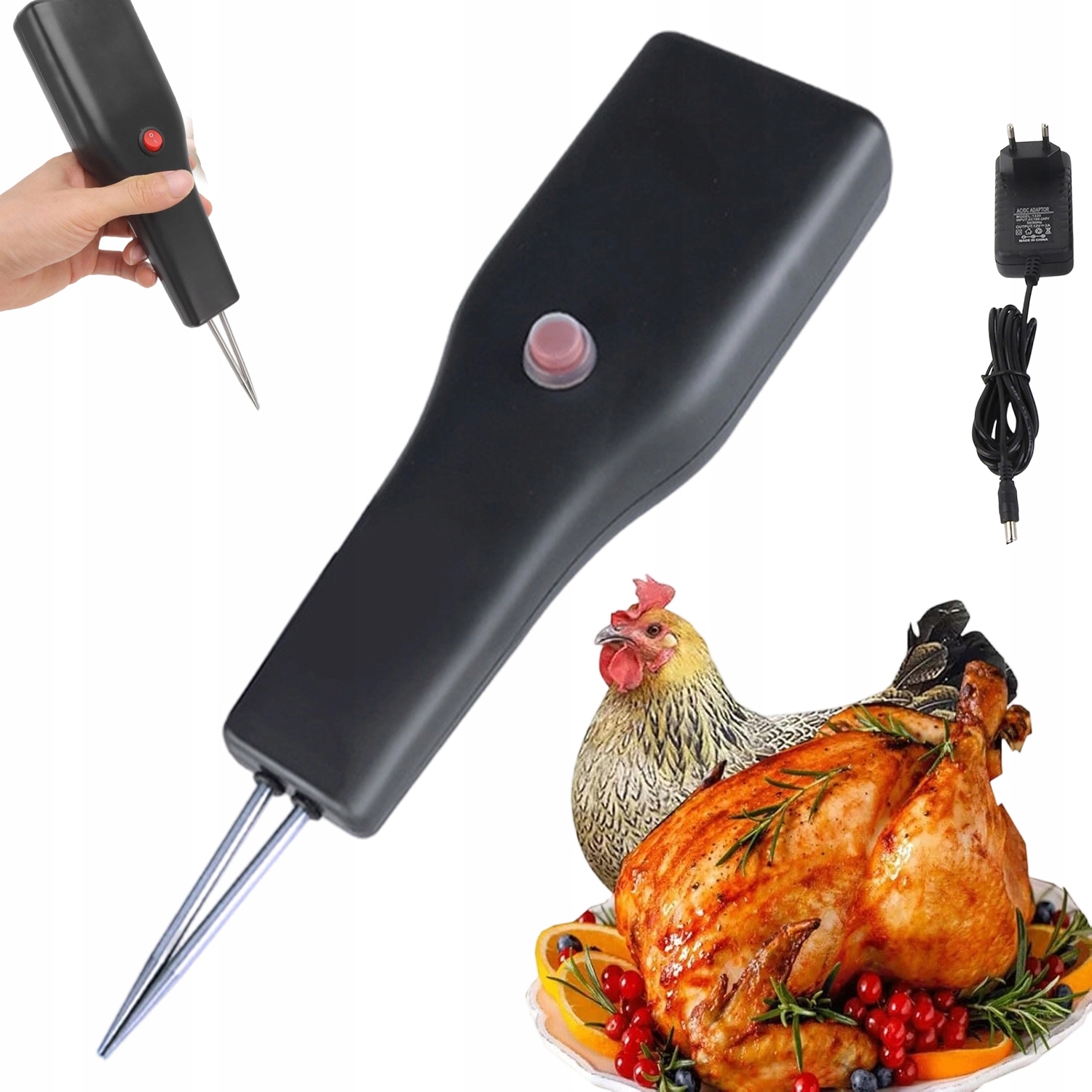 Výkonný Elektrický Škubák Na Peří Pro Kuřecí Husí Kachnu 2400MAH