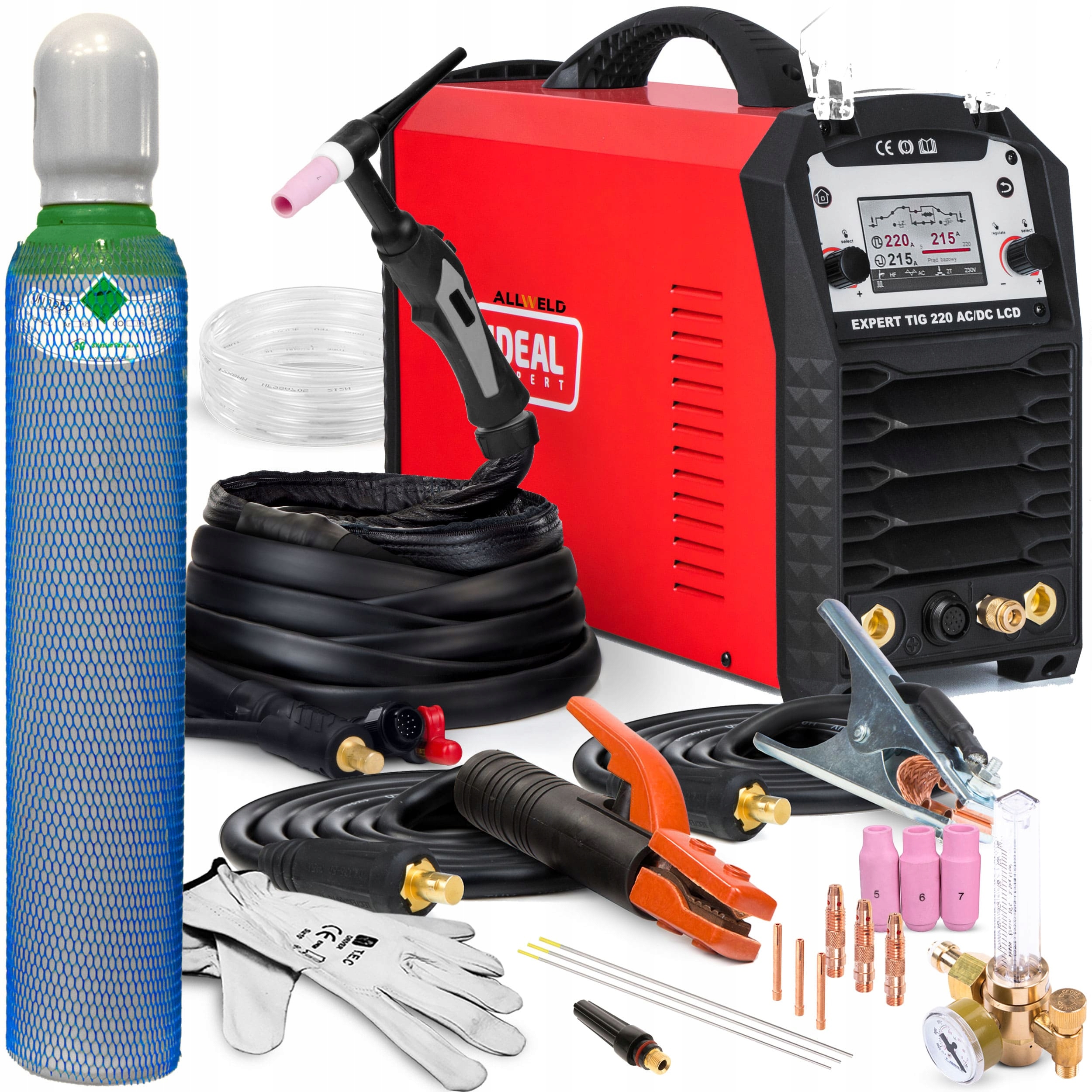 Invertorová Svářečka Ideal Expert Tig 220 Ac/dc LCD Puls Mma Igbt