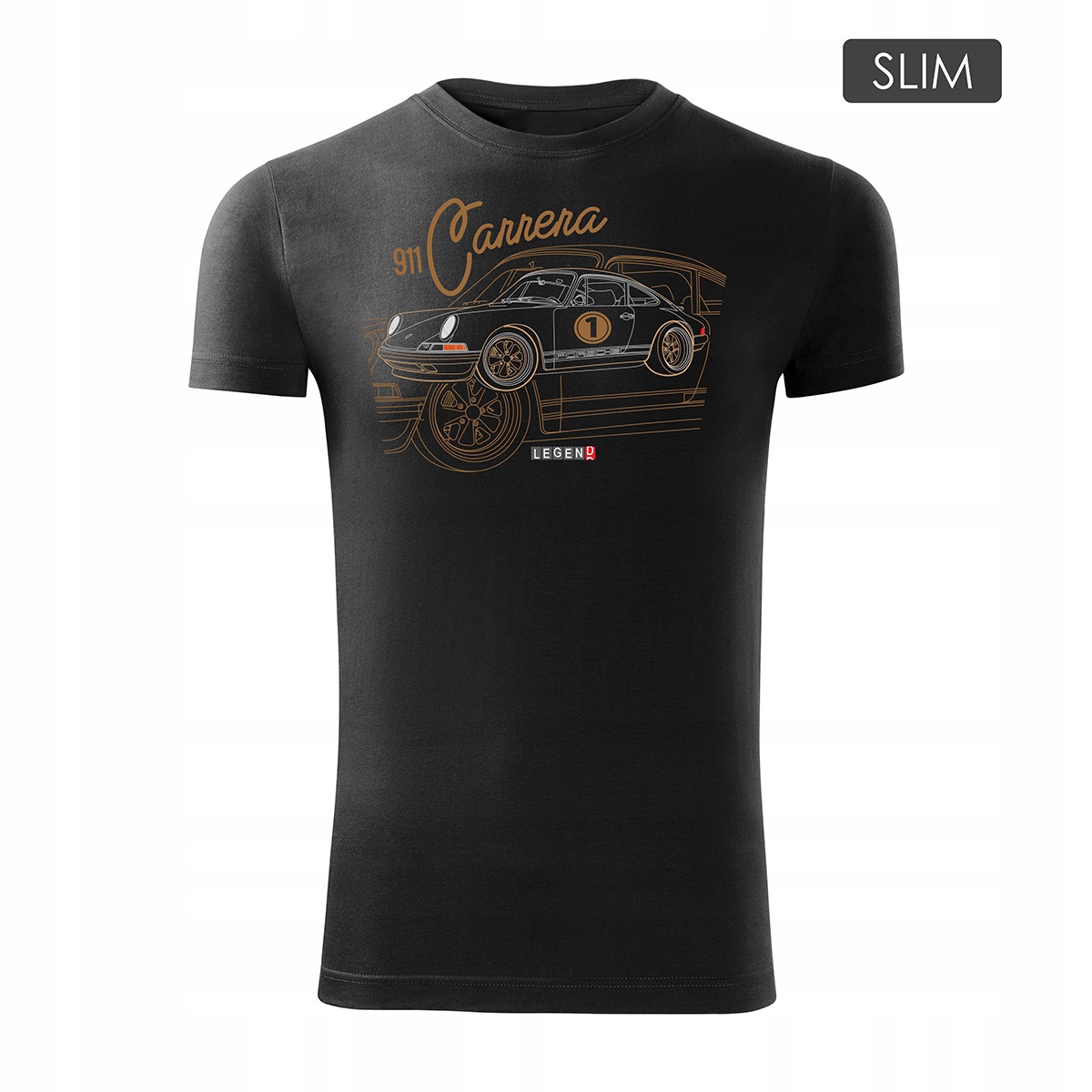 

Koszulka z samochodem Porsche Carrera 911 Slim