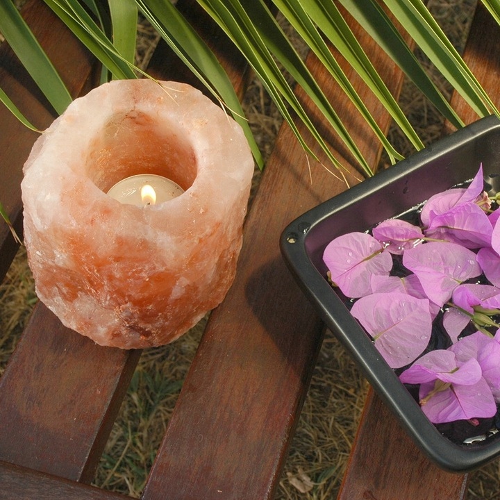 ŚWIECZNIK Z SOLI HIMALAJSKIEJ 1-2KG JONIZATOR Marka inna