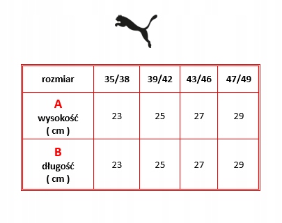 Puma skarpety długie 6 par 43/46 czarne Rozmiar 43-46