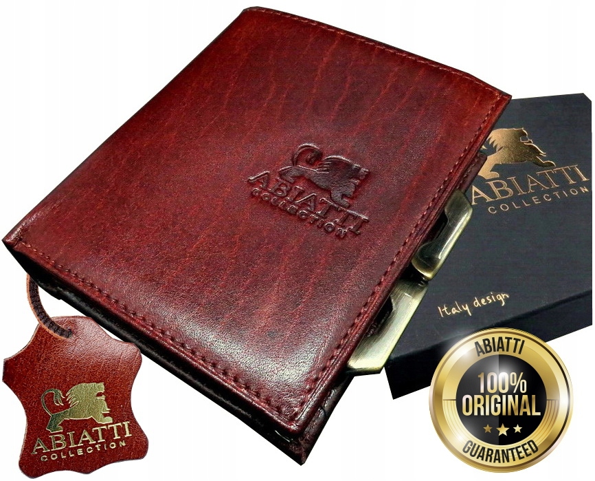 Malá Exkluzivní Dámská Kožená Peněženka Abiatti, Peněženka Na Bižuterii, Hnědá Barva