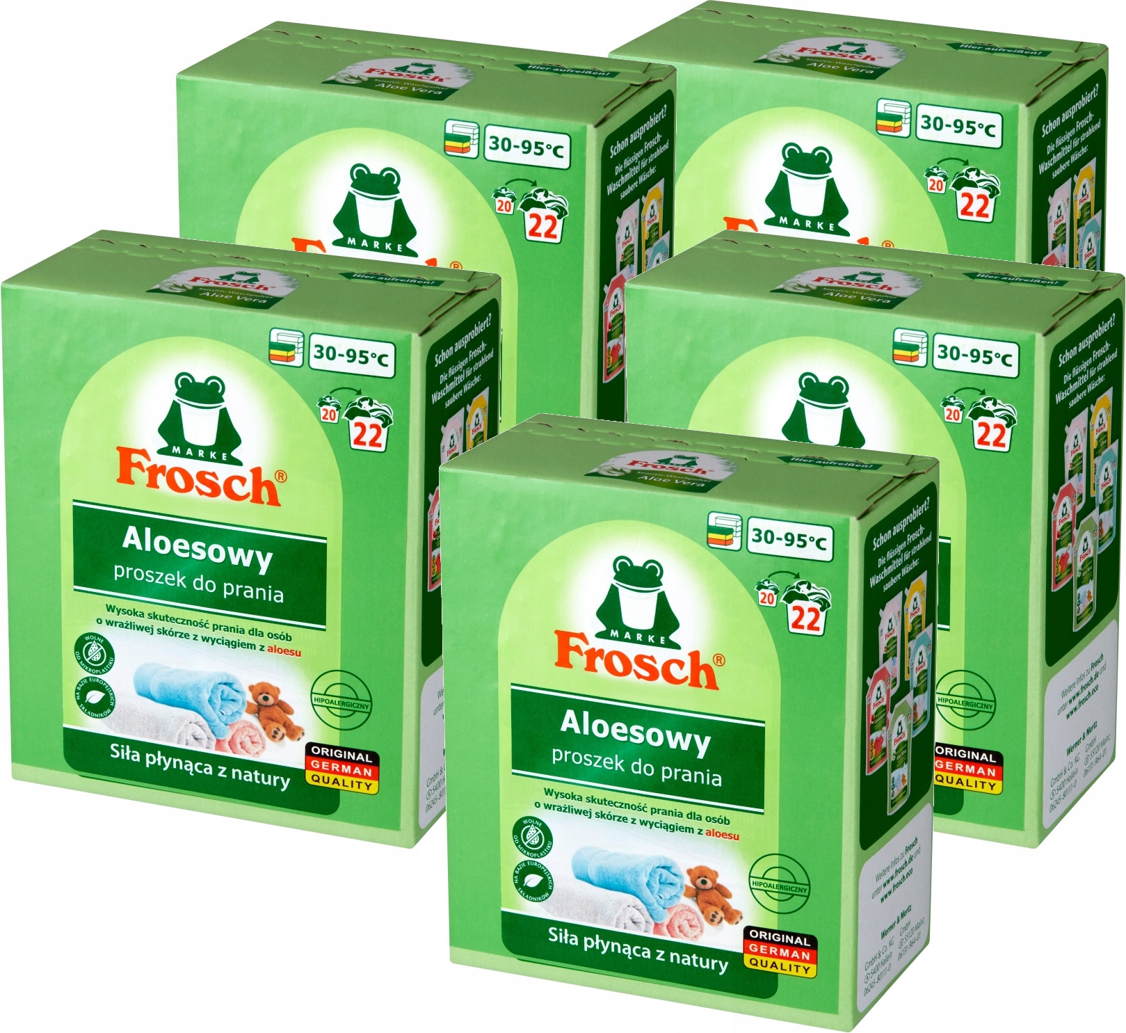 Levně Frosch Prací prášek ekologický Hipo 110 praní