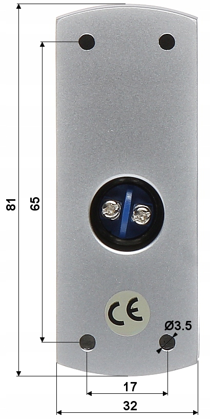 Przycisk otwarcia drzwi ATLO-PB-2 Typ domofonu Przewodowy