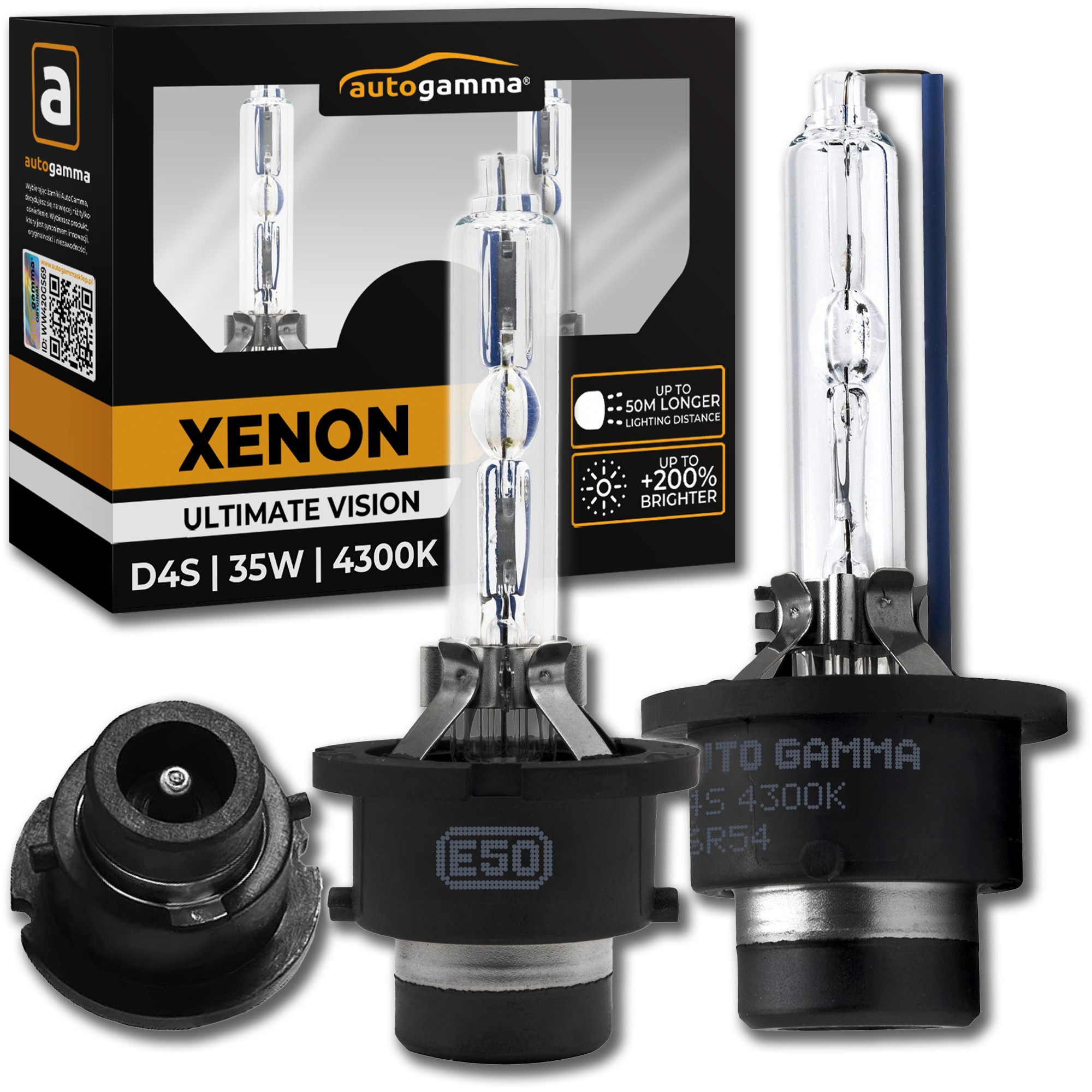 Żarniki Xenon Ksenon D4S 35W 4300K Homologacja Premium +100% Komplet 2szt
