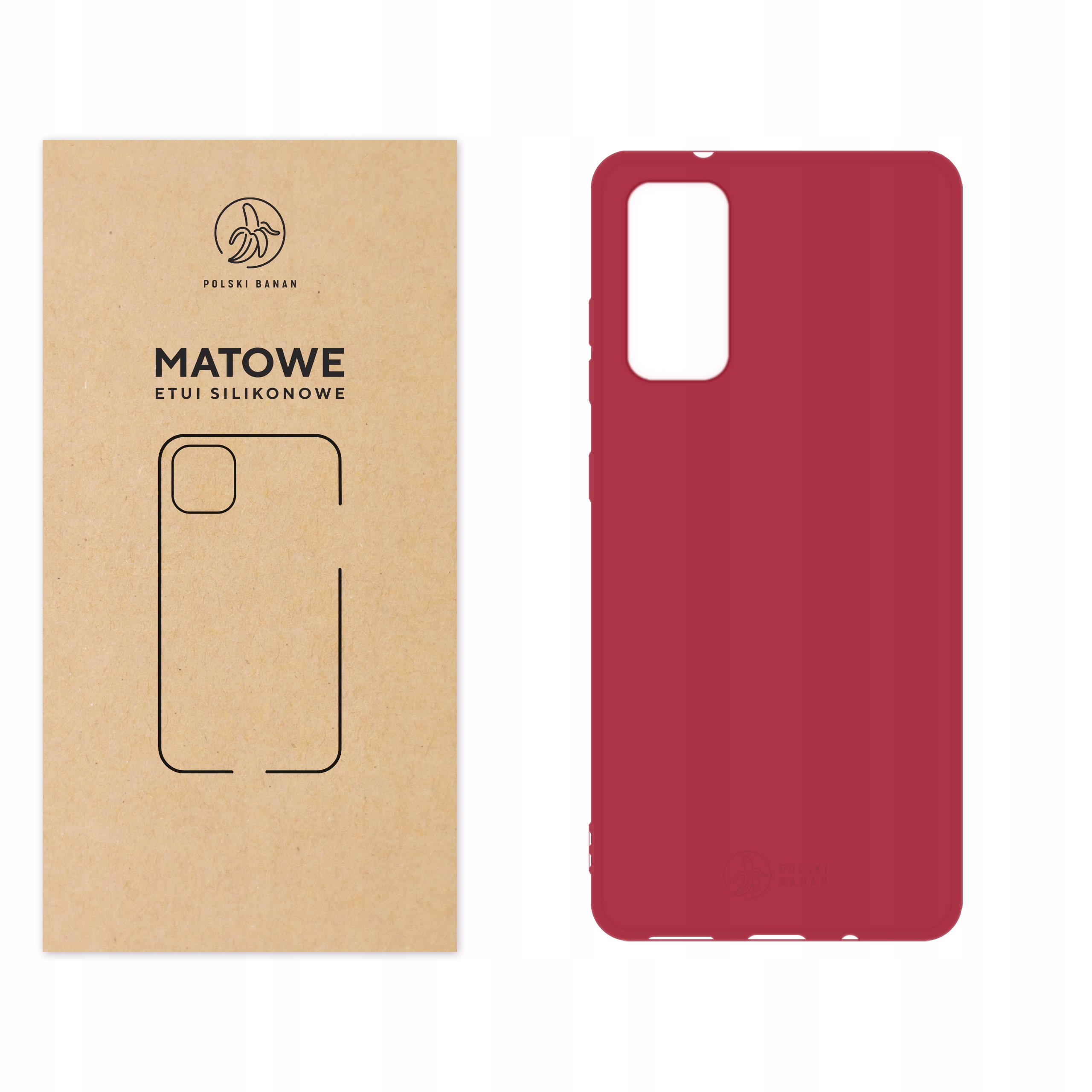 

Etui Matowe do Samsung S20 Fe wiśniowe