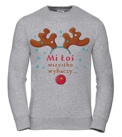 Dámská Mikina Moose Forgives Everything M šedá