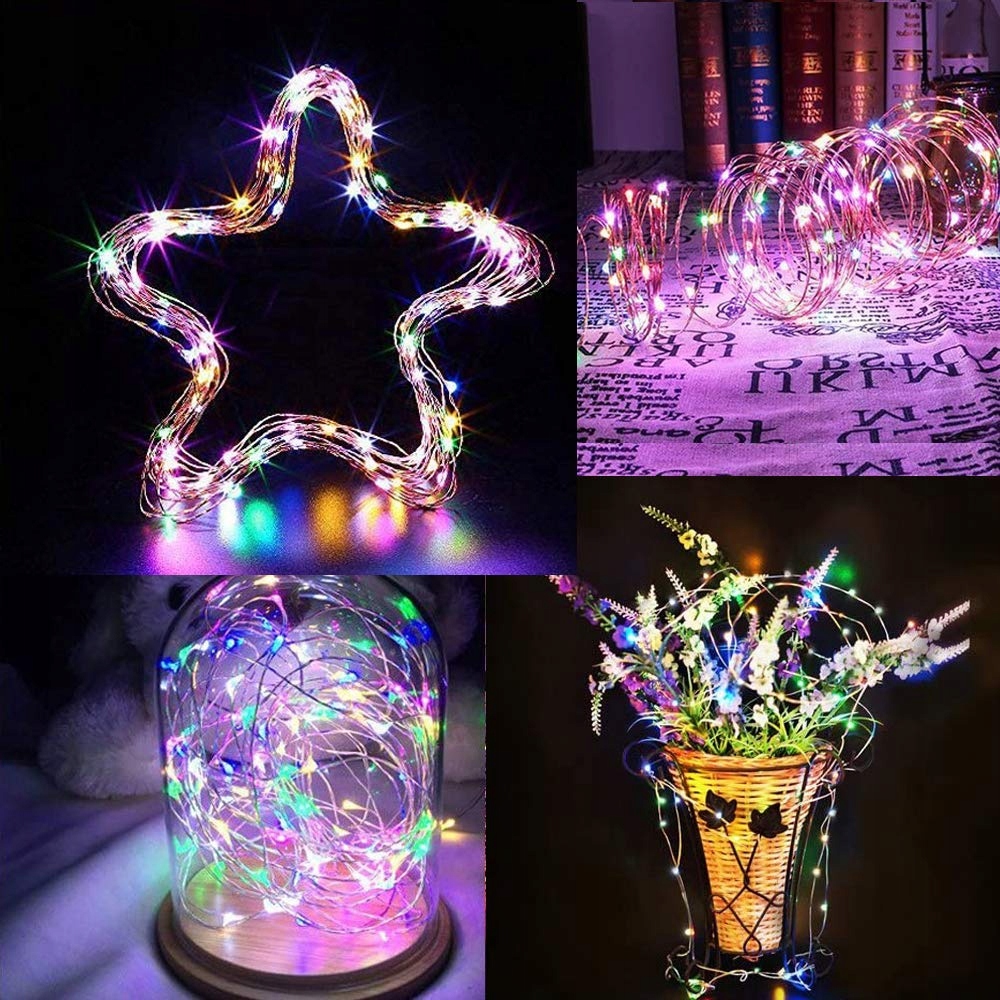 OREUNIK Solarna Girlanda 2x12M 240LED Wodoodporna Ciepła Biała Do Ogrodu — miniatura 4