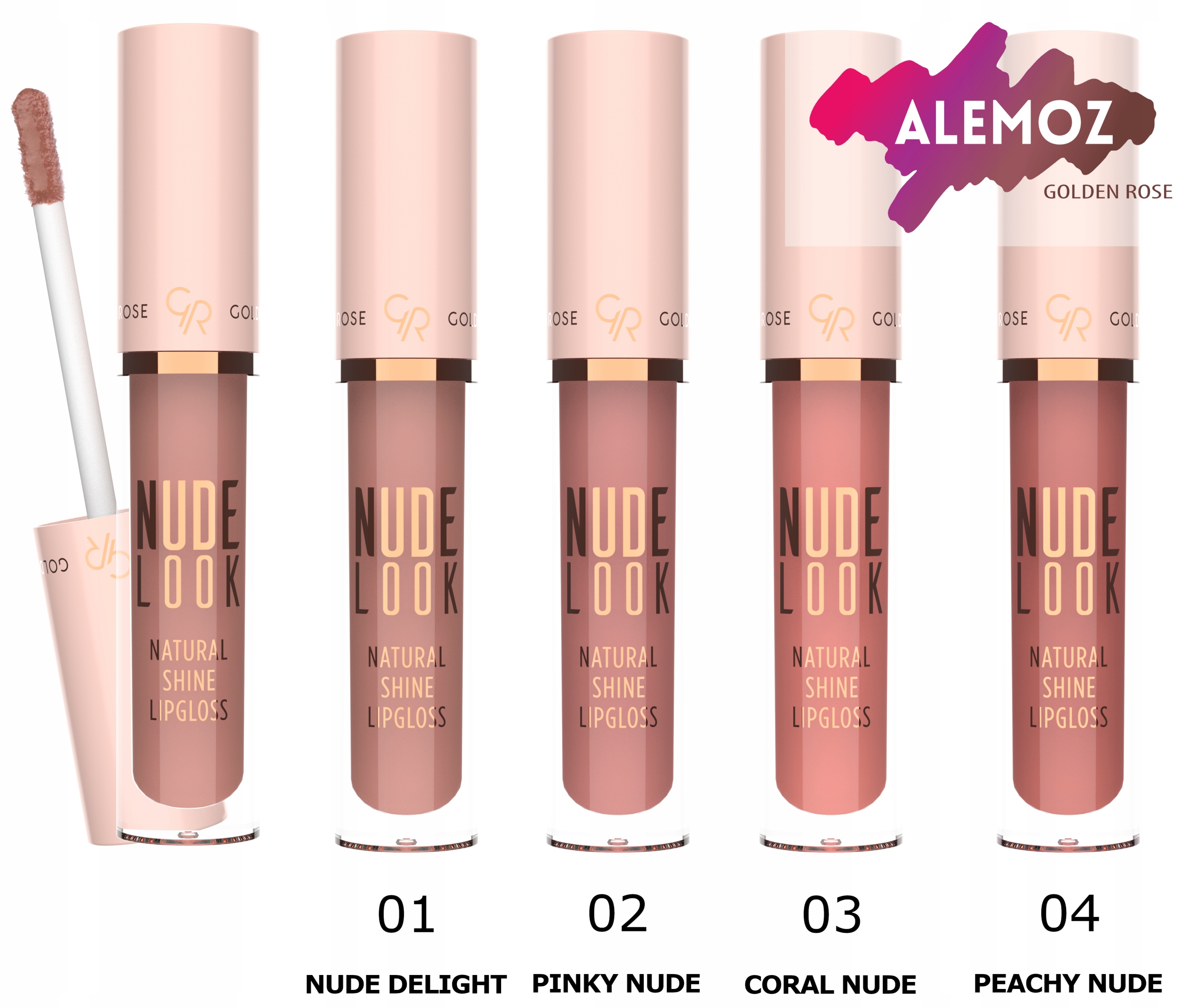 Golden Rose NUDE LOOK NATURAL SHINE Błyszczyk 04 Marka Golden Rose