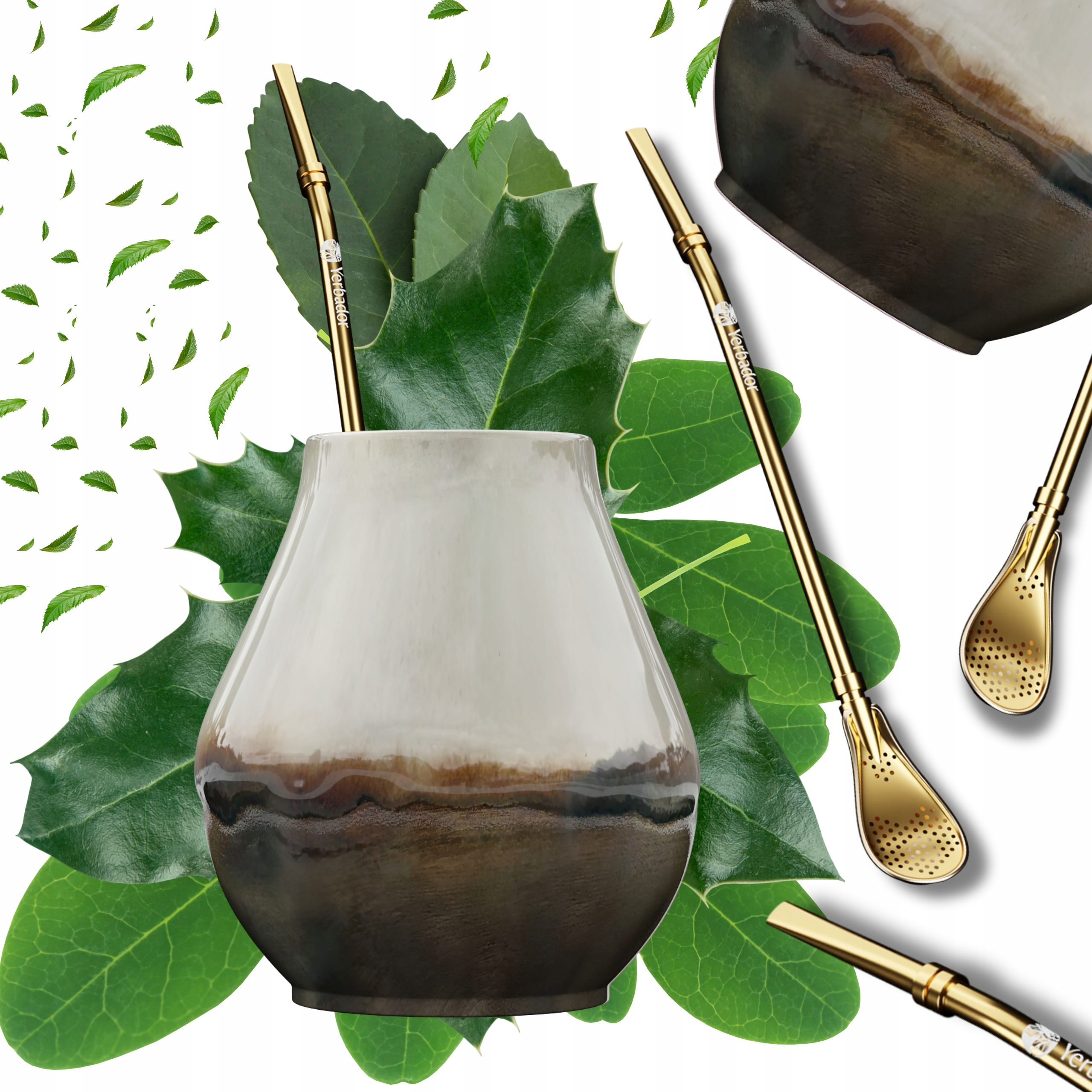 Hrnek na Yerba Mate Yerbador Keramický Matero Mlha
